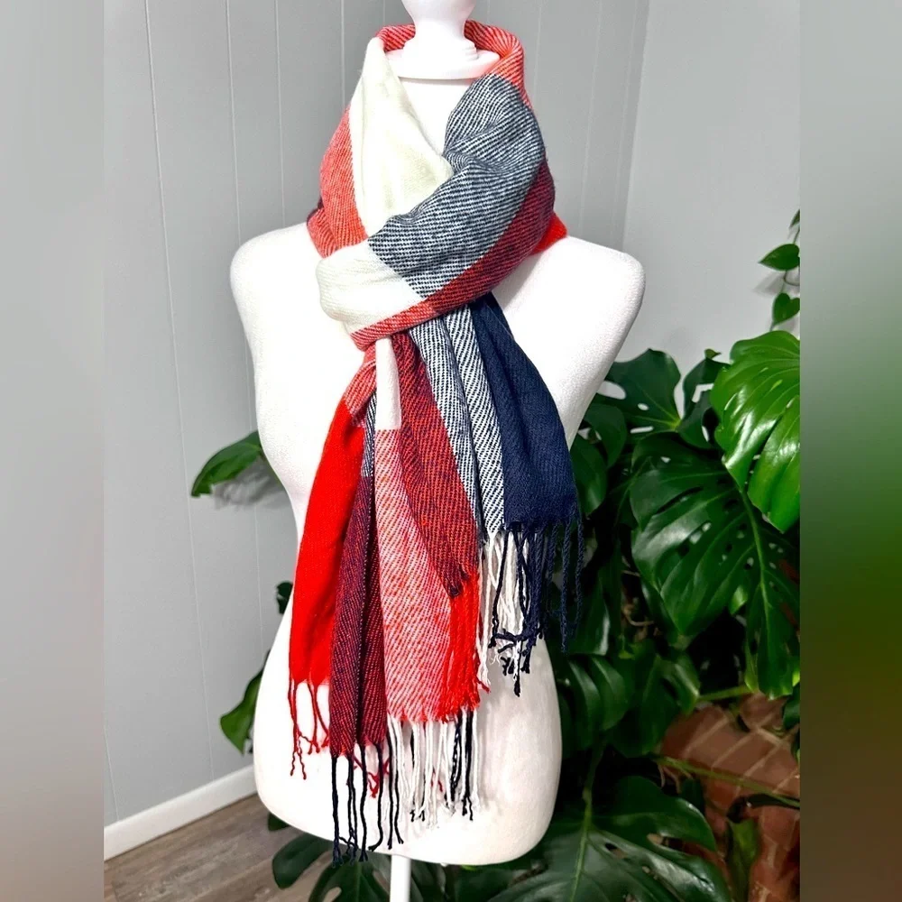 🧣 Unisex Acrylic large scarf  72” X 23”